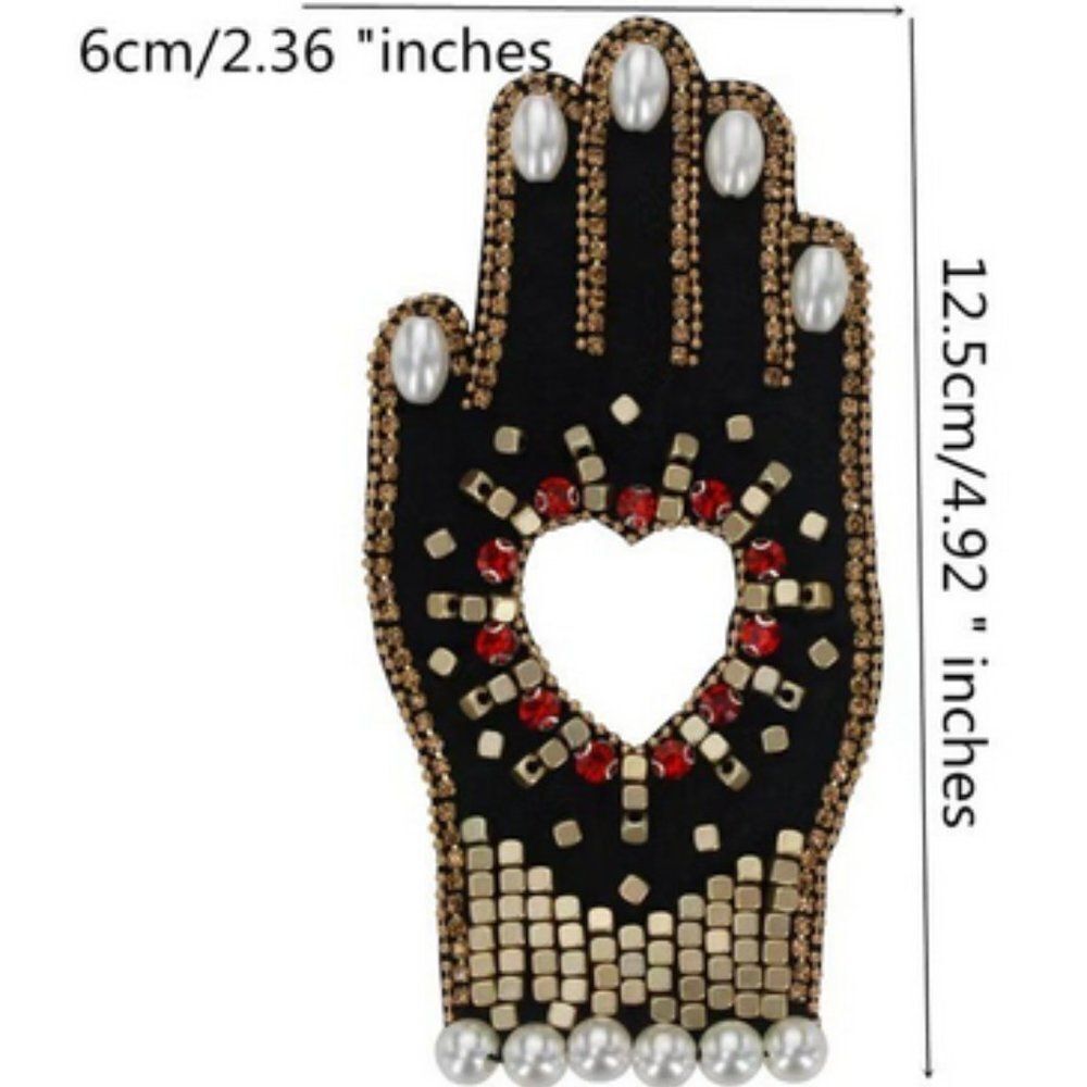 NWOT Beaded Applique Hand Patch